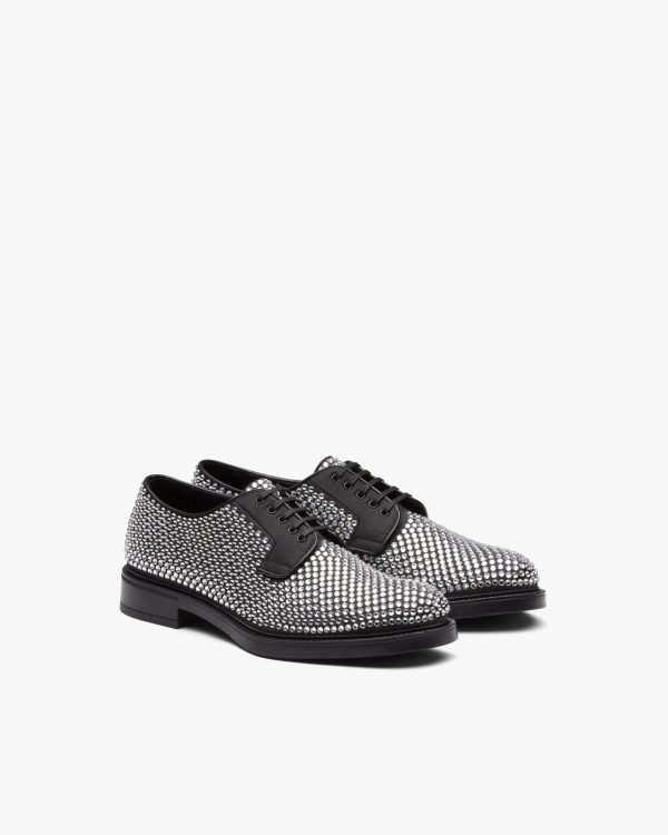 Crystal Crystal-studded lace-ups