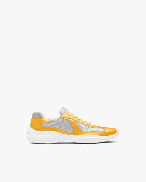 Gold/silver Prada Americas Cup sneakers - Image 2