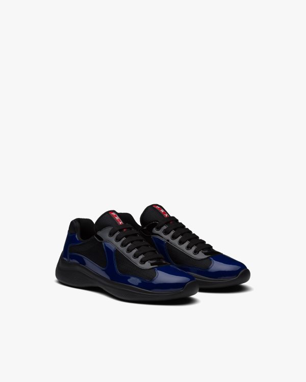 Ink Blue/black Prada Americas Cup sneakers