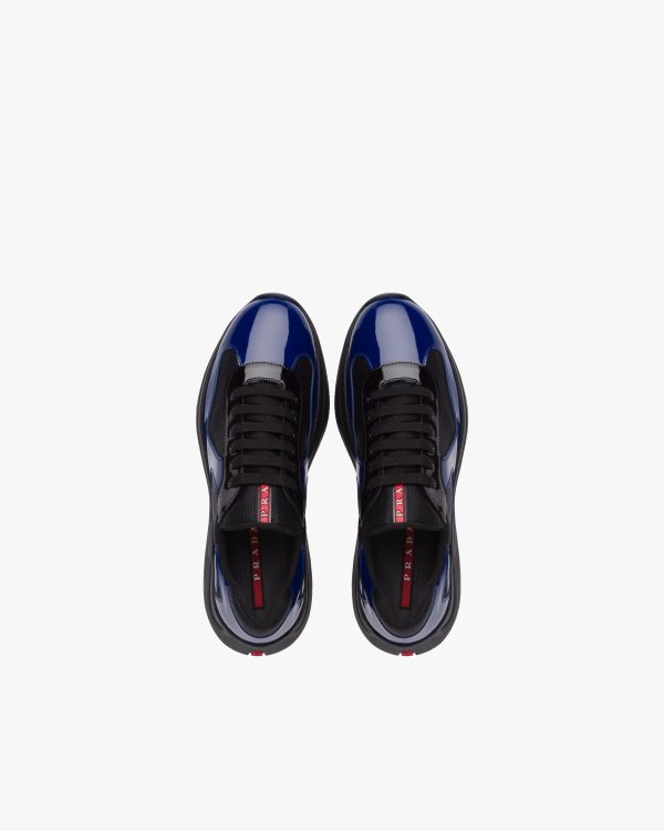 Ink Blue/black Prada Americas Cup sneakers - Image 4