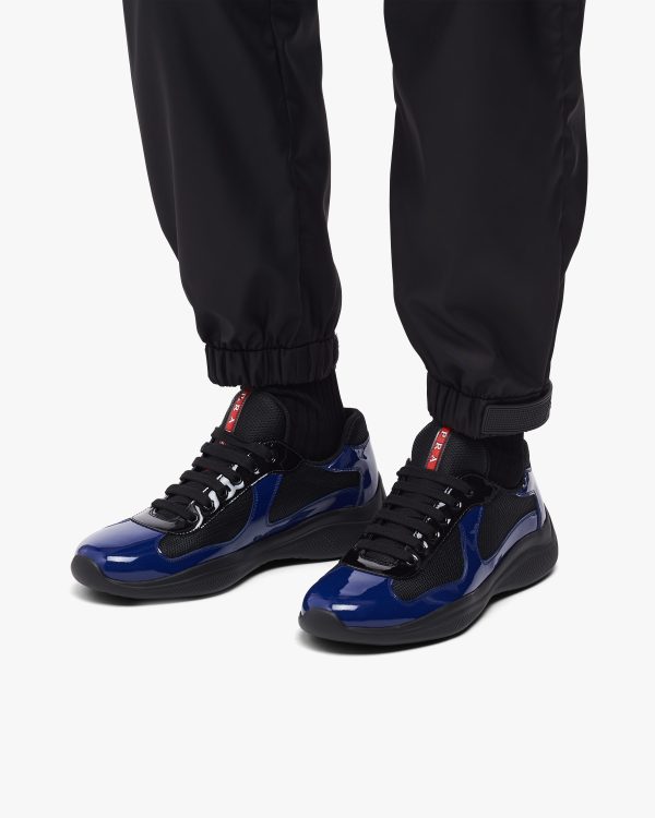 Ink Blue/black Prada Americas Cup sneakers - Image 5