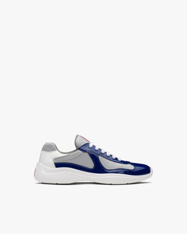 Ink Blue/white Prada Americas Cup sneakers - Image 2