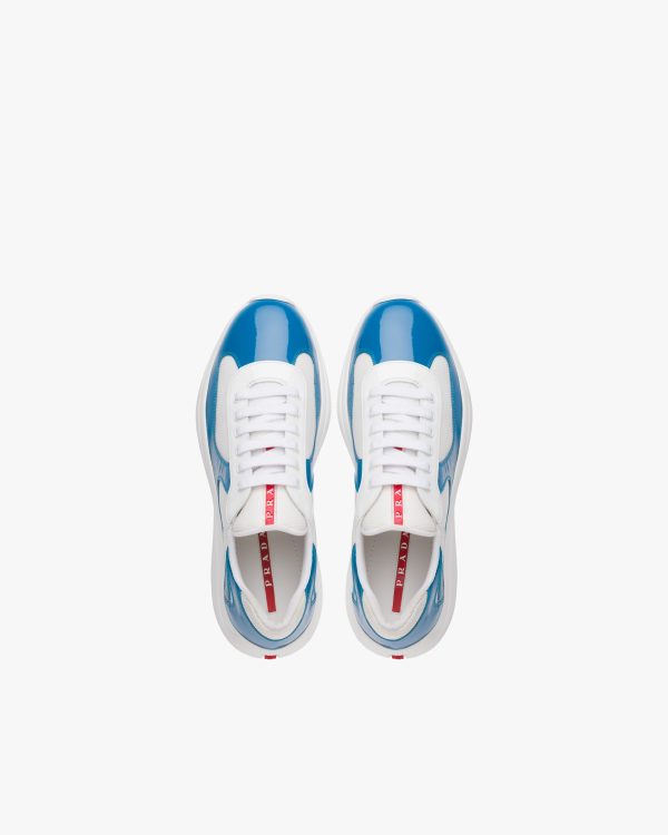 Light Blue/white Prada Americas Cup sneakers - Image 4