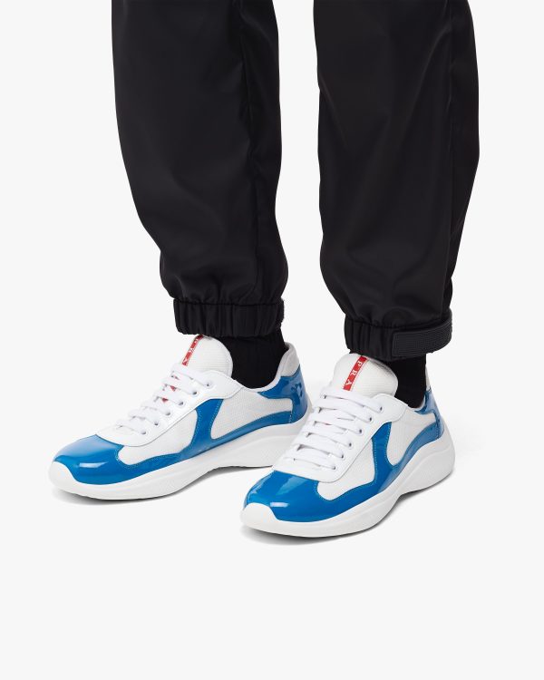 Light Blue/white Prada Americas Cup sneakers - Image 5