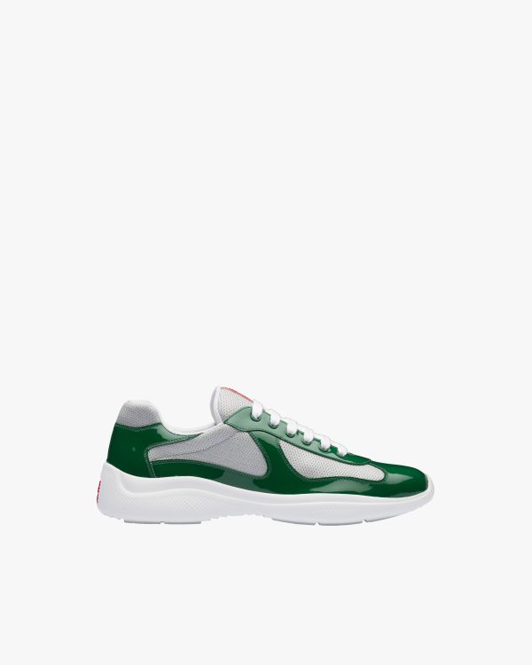Mango/silver Prada Americas Cup sneakers - Image 2