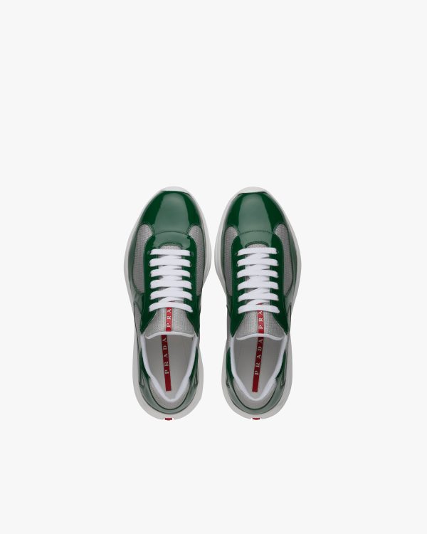 Mango/silver Prada Americas Cup sneakers - Image 3
