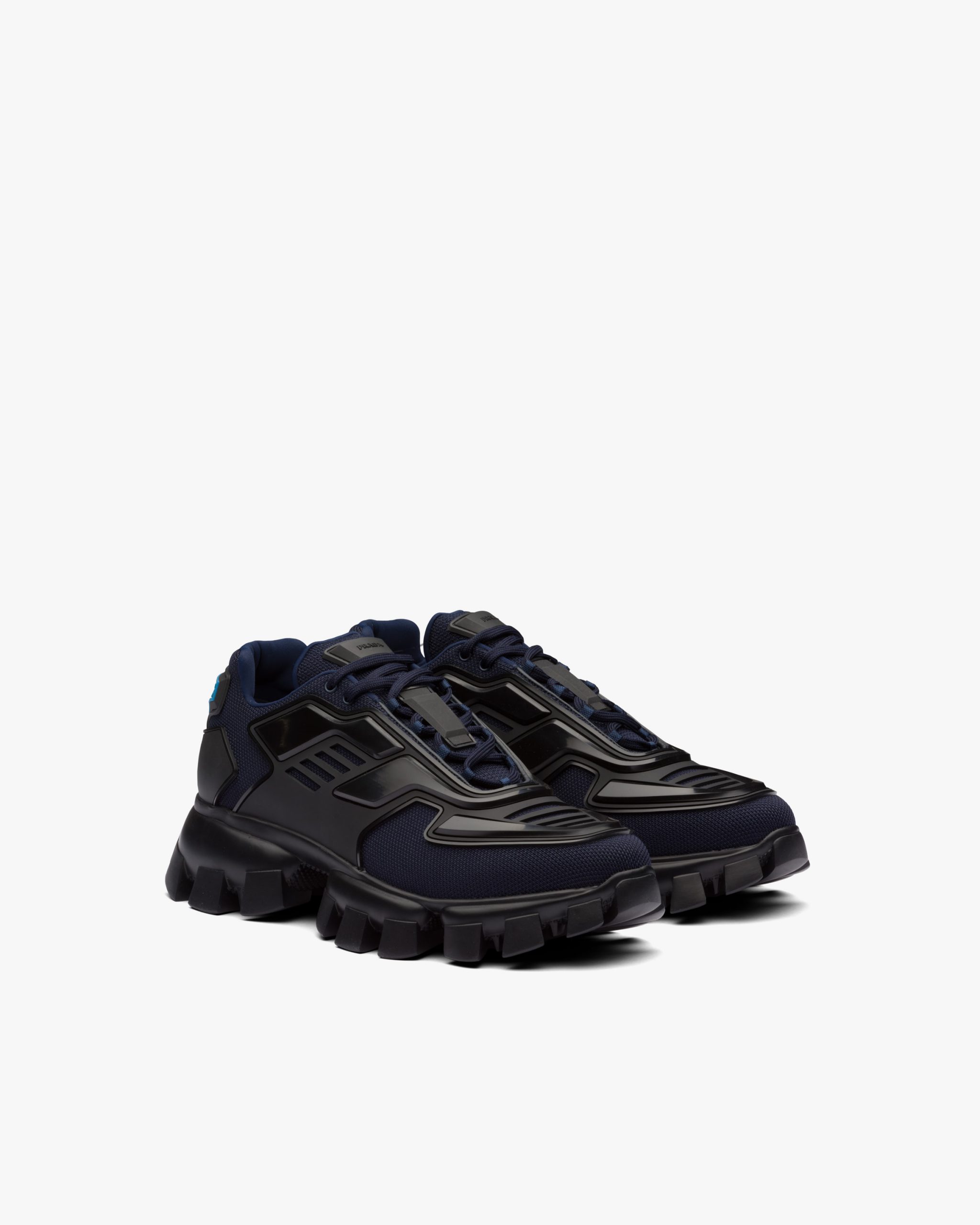 Navy/black Cloudbust Thunder Technical Fabric Sneakers - Fake Prada Store