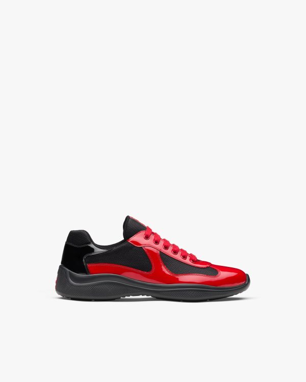 Red/black Prada Americas Cup sneakers - Image 2