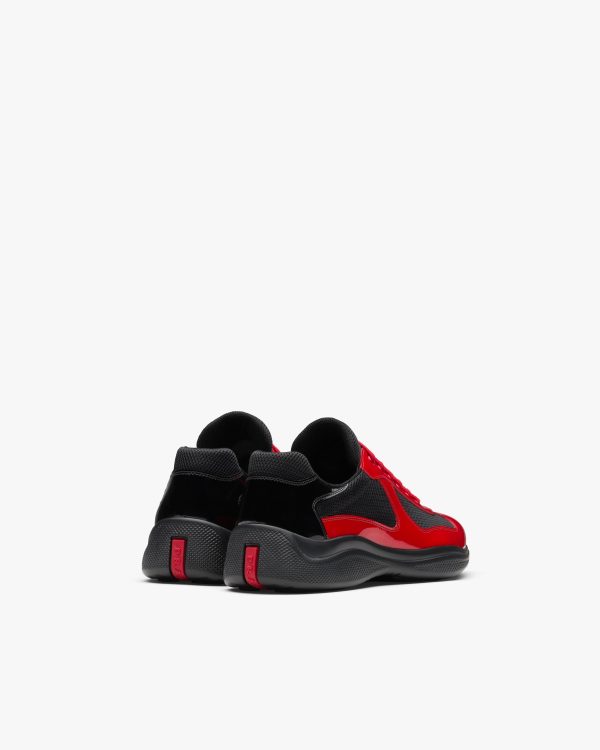 Red/black Prada Americas Cup sneakers - Image 3