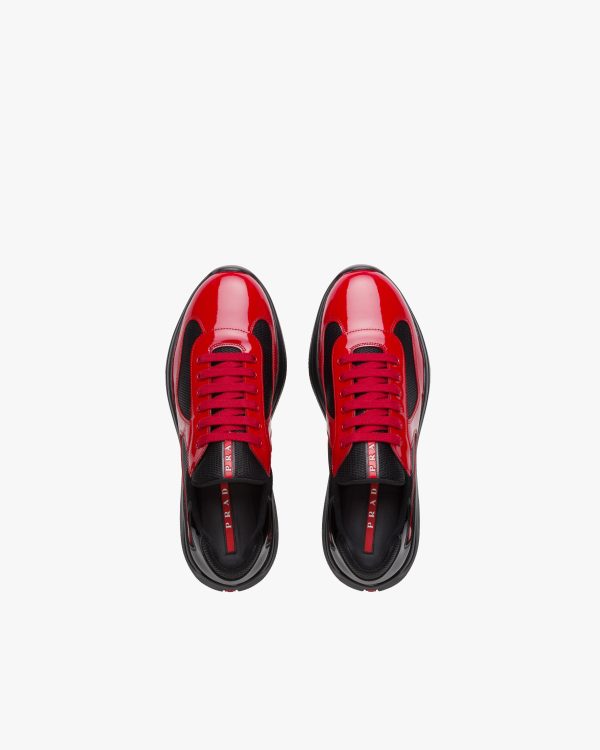 Red/black Prada Americas Cup sneakers - Image 4