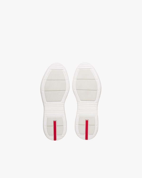 Red/silver Prada Americas Cup sneakers - Image 5