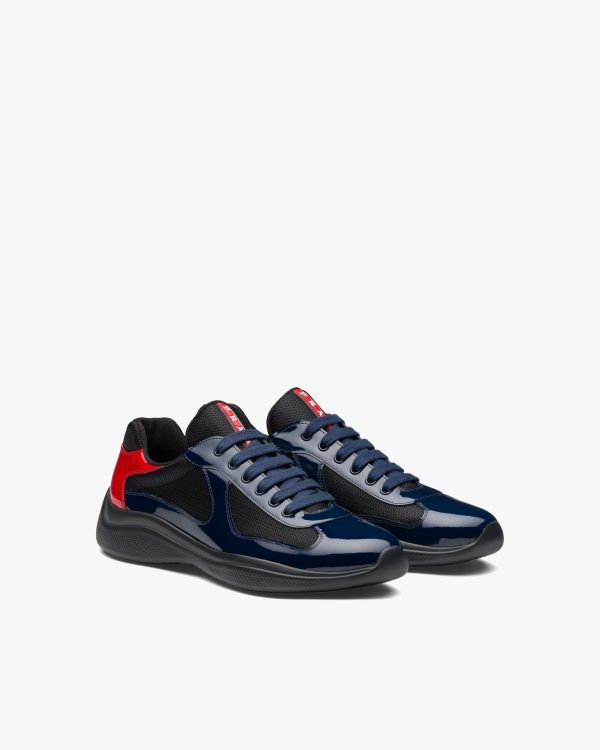 Royal Blue/red Prada Americas Cup sneakers