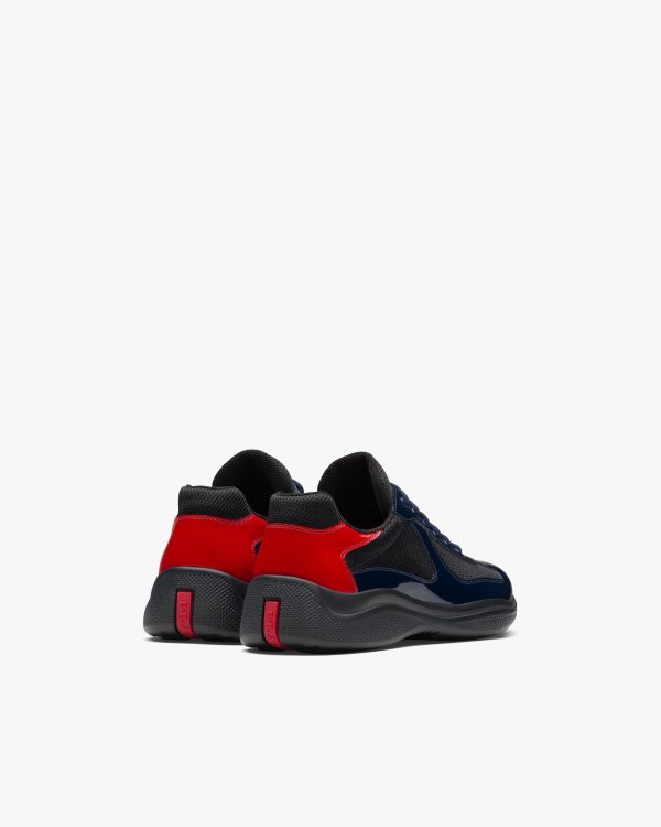 Royal Blue/red Prada Americas Cup sneakers - Image 3