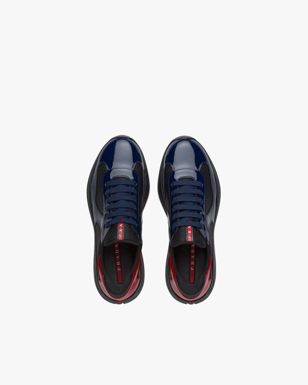 Royal Blue/red Prada Americas Cup sneakers - Image 4