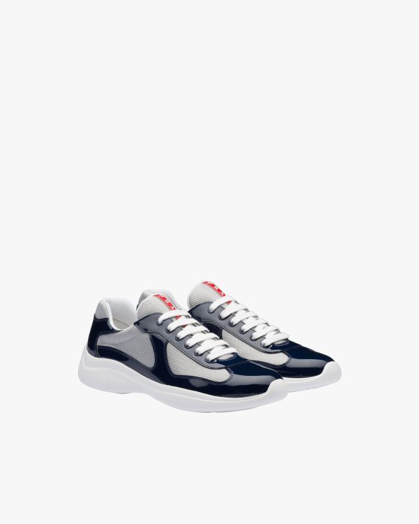 Royal Blue/silver Prada Americas Cup sneakers