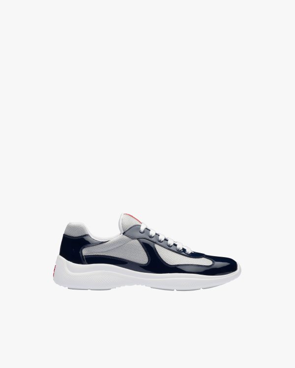 Royal Blue/silver Prada Americas Cup sneakers - Image 2