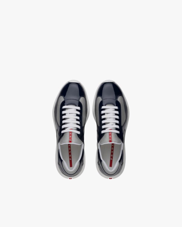 Royal Blue/silver Prada Americas Cup sneakers - Image 3