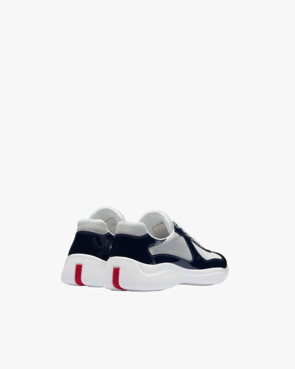 Royal Blue/silver Prada Americas Cup sneakers - Image 4
