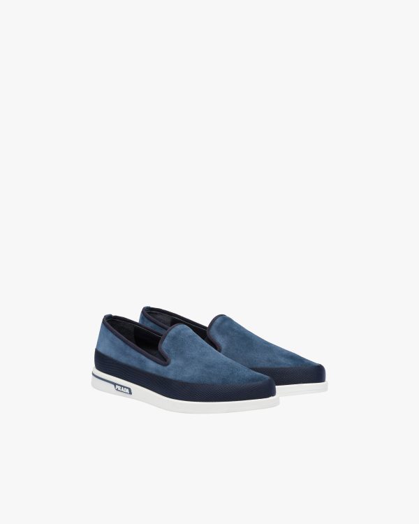 Ultramarine Saint Tropez Suede Slip-On Sneakers