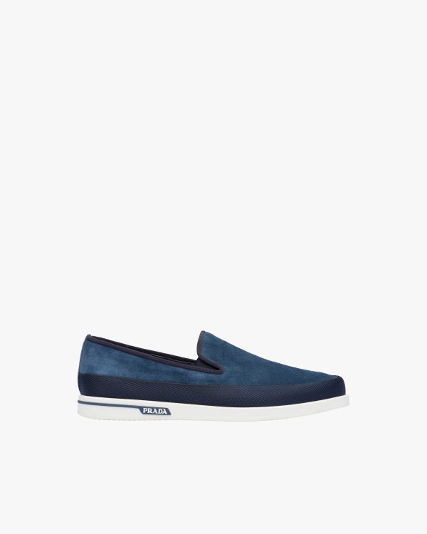 Ultramarine Saint Tropez Suede Slip-On Sneakers - Image 2