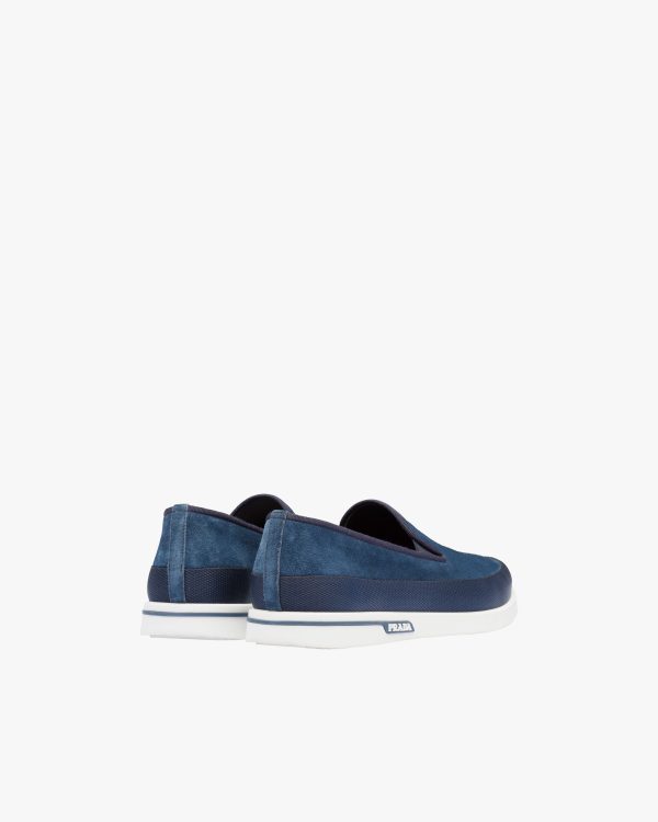 Ultramarine Saint Tropez Suede Slip-On Sneakers - Image 3