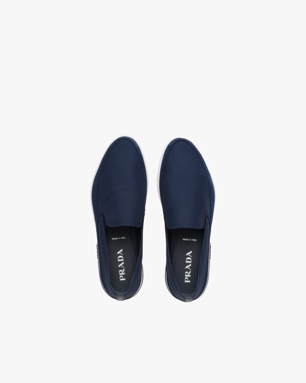 Ultramarine/white Saint Tropez Technical Fabric Slip-On Sneakers - Image 4