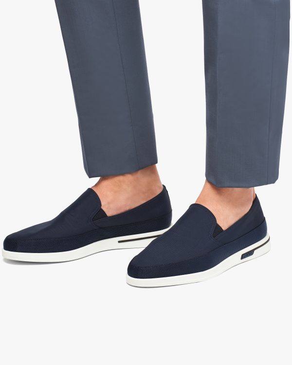 Ultramarine/white Saint Tropez Technical Fabric Slip-On Sneakers - Image 5