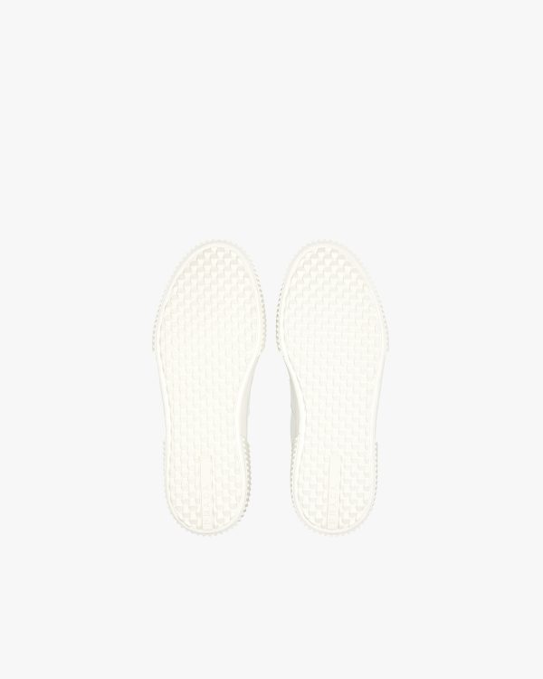 White Leather laced sneakers - Image 6