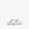 White Leather slide sandals - Image 3