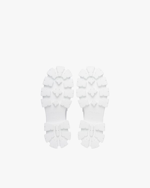 White Monolith brushed leather loafers - Image 6