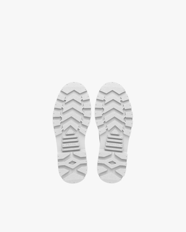 White Nylon fabric Derby shoes - Image 6