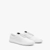 White Nylon lace-up sneakers