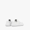 White Nylon lace-up sneakers - Image 3