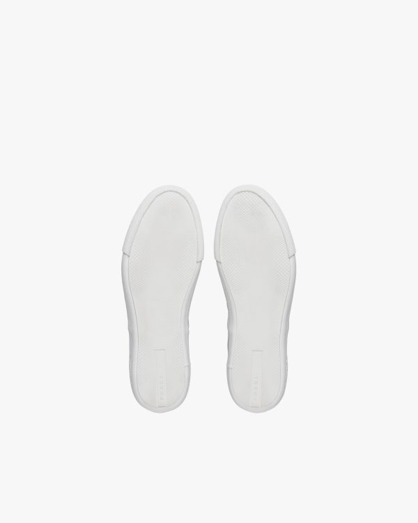 White Nylon lace-up sneakers - Image 6