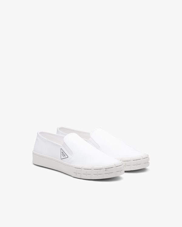 White Prada Cassetta Wheel sneakers