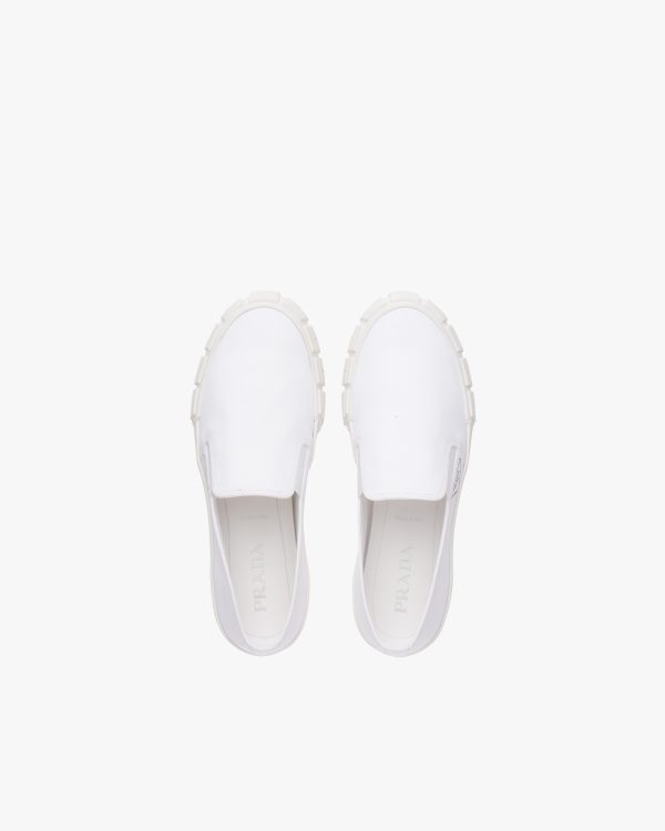 White Prada Cassetta Wheel sneakers - Image 4