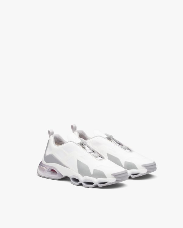 White Prada Collision Cross sneakers