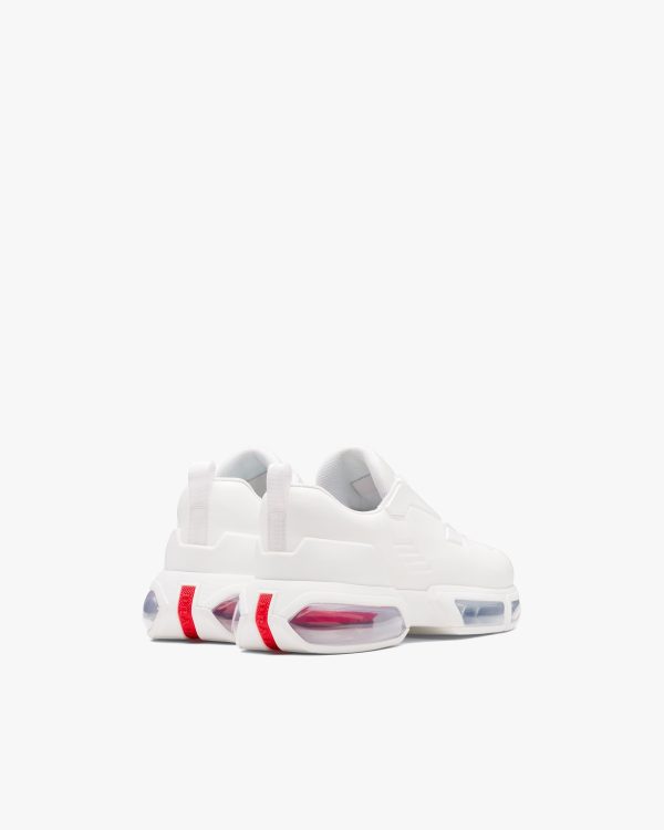 White Prada Collision Technical Fabric Sneakers - Image 3