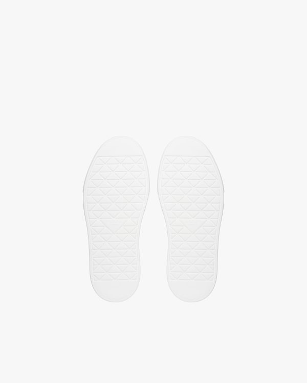 White Prada Macro Re-Nylon and brushed leather high-top sneakers - Image 5