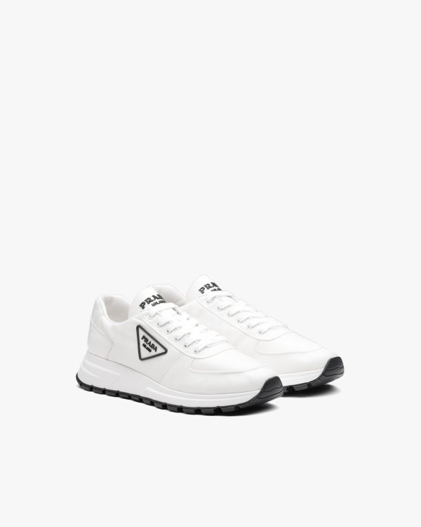 White Prada PRAX 01 lace-up sneakers
