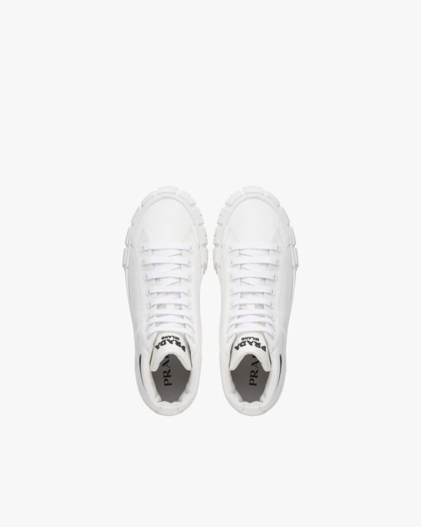 White Prada Wheel Cassetta high-top sneakers - Image 4