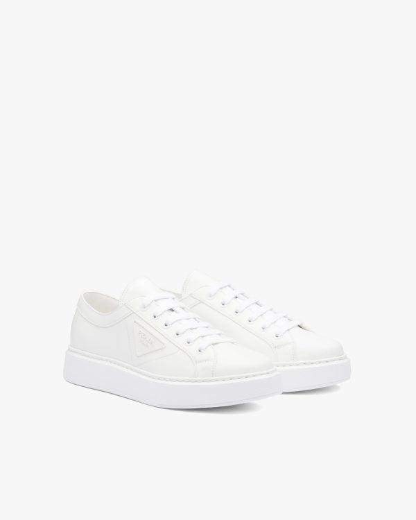 White Soft Calf leather sneakers