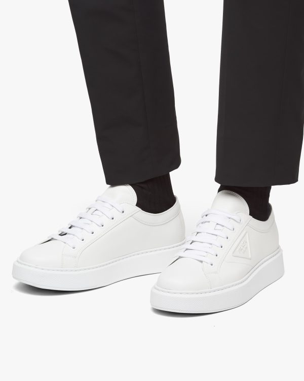 White Soft Calf leather sneakers - Image 5