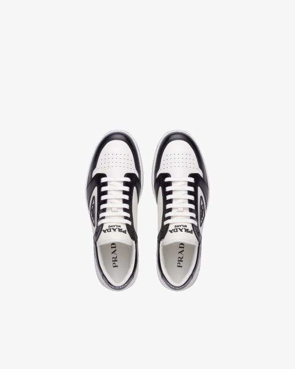 White/black District leather sneakers - Image 3