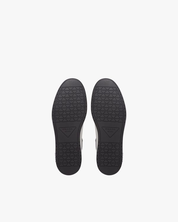 White/black District leather sneakers - Image 5