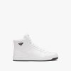 White/black Downtown leather high-top sneakers - Image 2