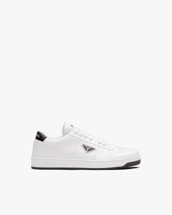 White/black Downtown leather sneakers - Image 2