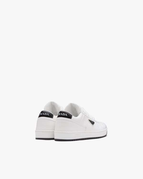 White/black Downtown leather sneakers - Image 4