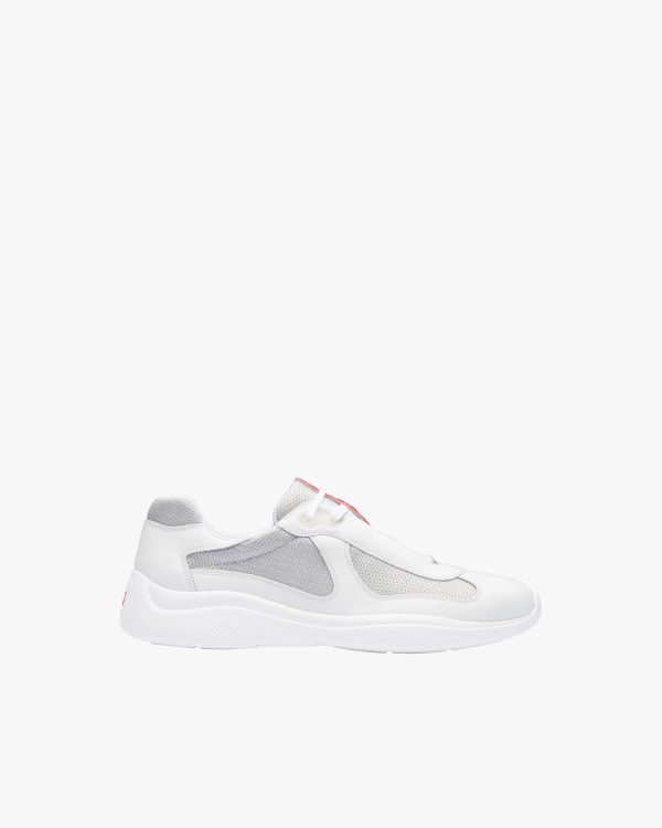 White/silver Prada Americas Cup sneakers - Image 2