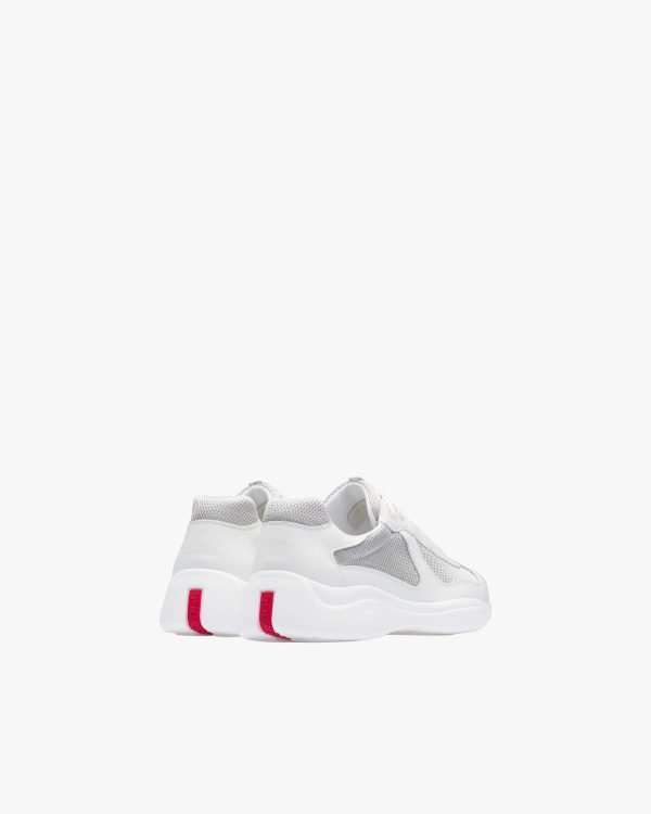 White/silver Prada Americas Cup sneakers - Image 3